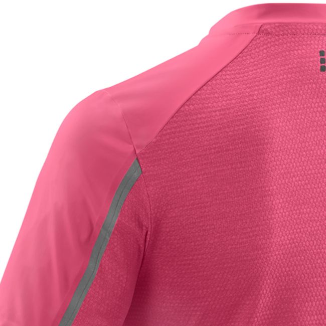 CEP - tricou alergare cu maneci scurte pentru femei Run Shirt Short Sleeve - roz intens