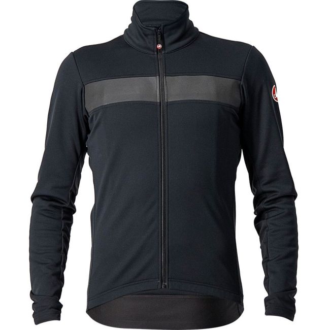 Castelli - jacheta ciclism iarna pentru barbati Raddoppia 3 jacket - Negru gri Reflex