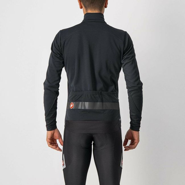 Castelli - jacheta ciclism iarna pentru barbati Raddoppia 3 jacket - Negru gri Reflex
