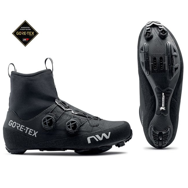 Northwave - pantofi ciclism iarna sau ploaie MTB XC Flagship GTX shoes - negru gri
