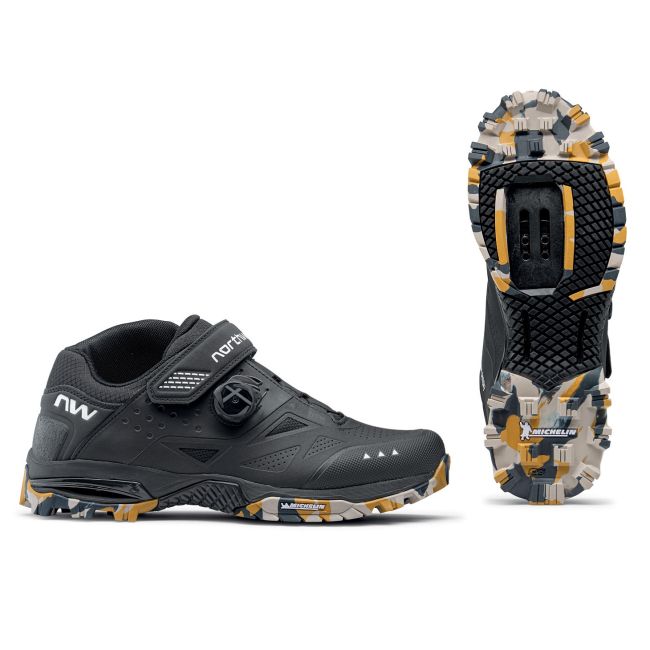 Northwave Enduro Mid 2 - pantofi pentru ciclism MTB All Terrain Mountain - negru albastru