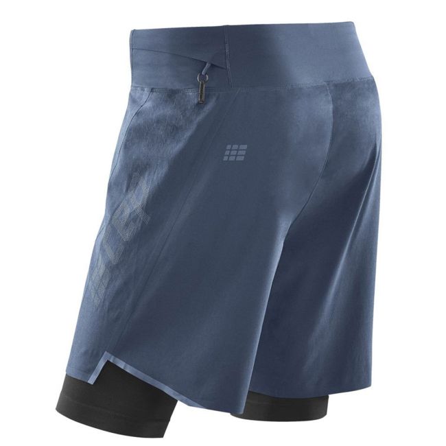 CEP - Pantaloni scurti alergare 2 in 1 pentru barbati 3.0 running shorts - albastru negru