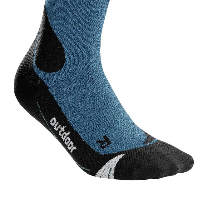 CEP - Sosete lungi sport pentru femei Merino PRO+ outdoor women socks - albastru desert negru
