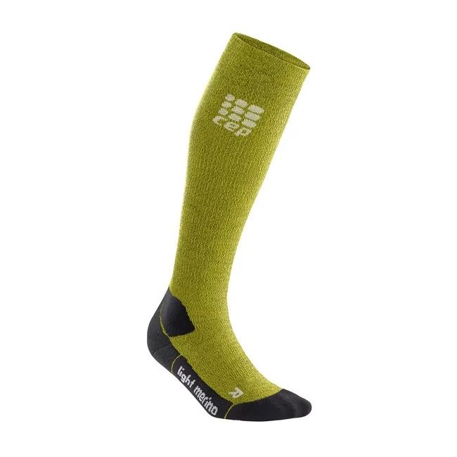 CEP - Sosete lungi sport pentru femei Merino light outdoor women socks - verde iarba proaspata