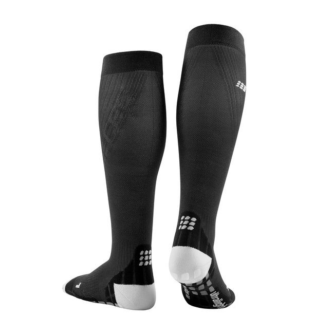 CEP - Sosete scurte compresie pentru femei Pro ultralight women socks - negru alb