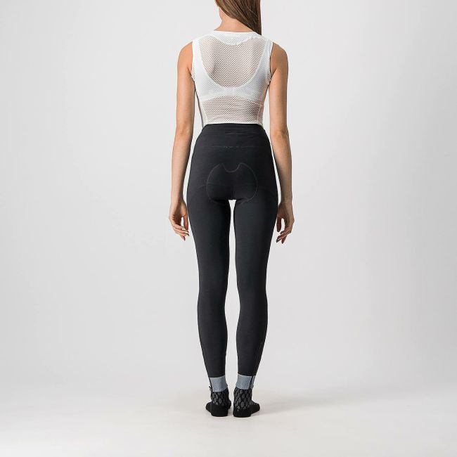 Castelli - pantaloni lungi ciclism pentru femei ploaie sau vreme rece, Tutto Nano Women tights - negru