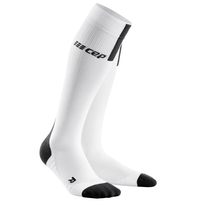 CEP - Sosete compresie alergare pentru barbati 3.0 men socks - alb gri inchis negru