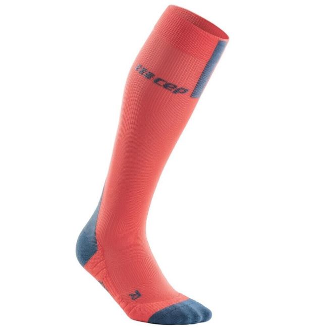 CEP - Sosete compresie alergare pentru femei 3.0 women socks - coral gri