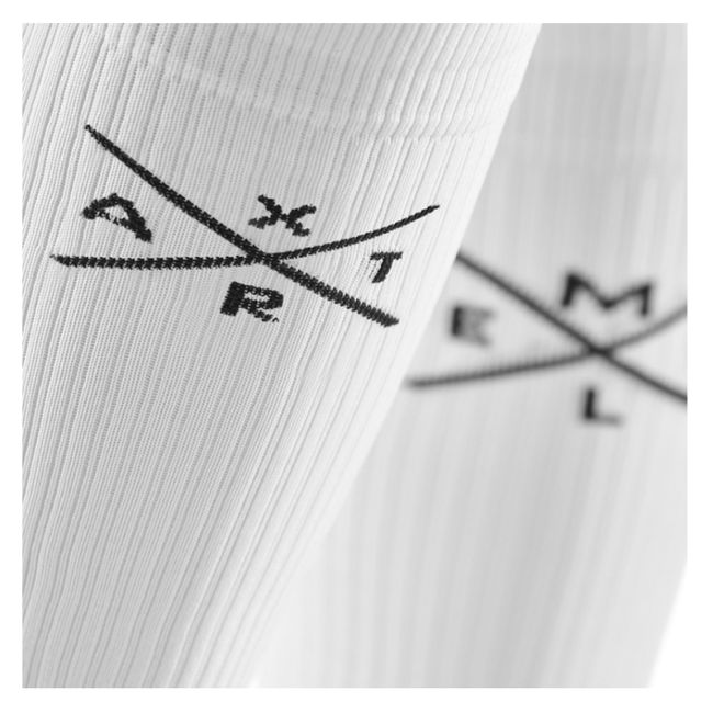 CEP - Sosete compresie alergare pentru femei Xtra mile women socks - alb negru