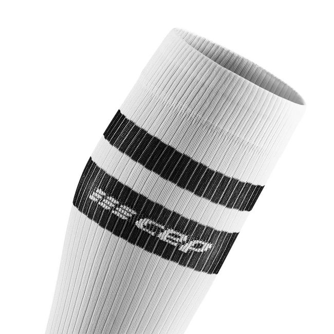 CEP - Sosete de compresie pentru femei 80's women socks - alb negru