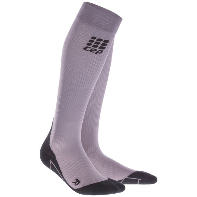 CEP - Sosete de compresie pentru femei Women Running socks - mov deschis negru plank purple