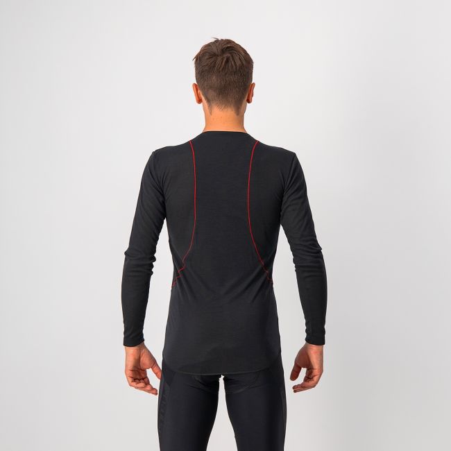 Castelli bluza de corp cu maneca lunga Prosecco Tech Long Sleeve - negru