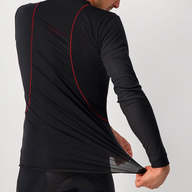 Castelli bluza de corp cu maneca lunga Prosecco Tech Long Sleeve - negru