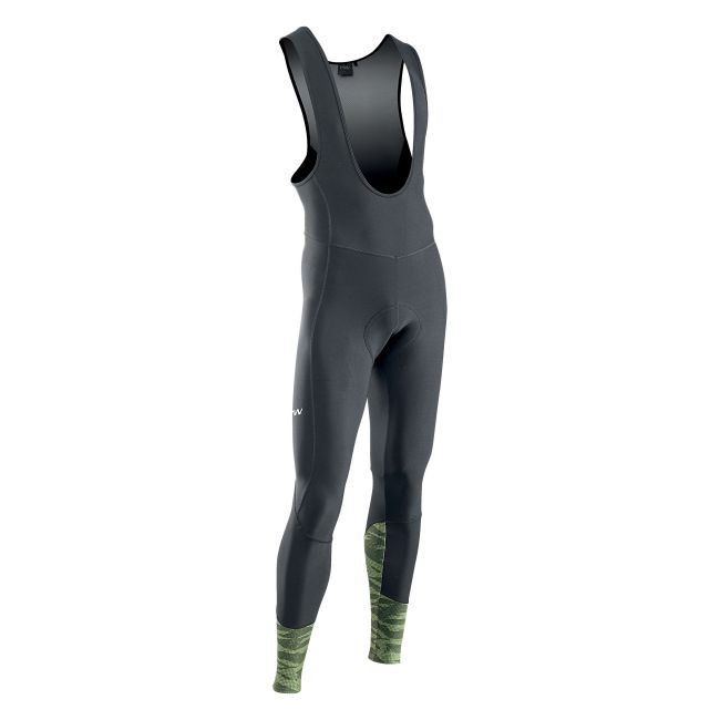 Northwave - pantaloni ciclism iarna - Active Colorway bibtight - negru-verde