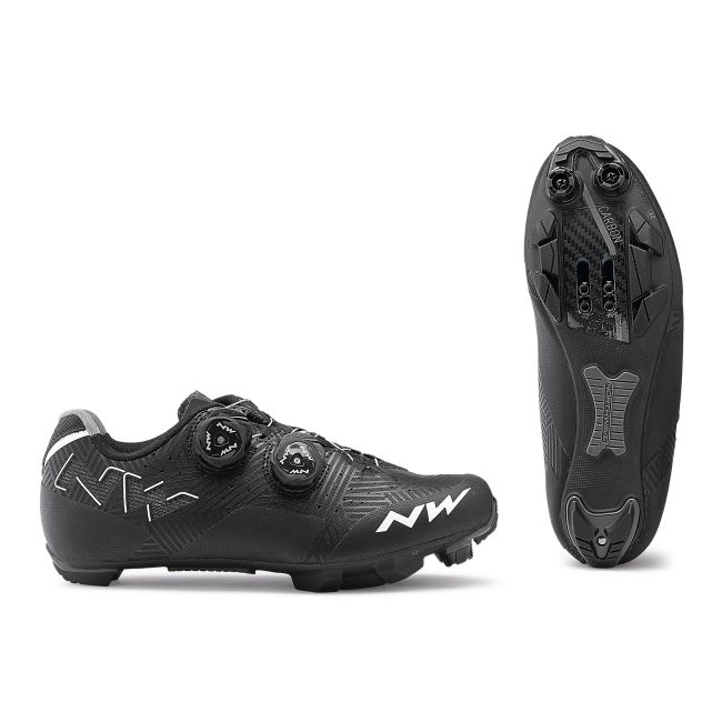 Northwave Rebel WMN - pantofi pentru ciclism MTB XC pentru femei - negru alb