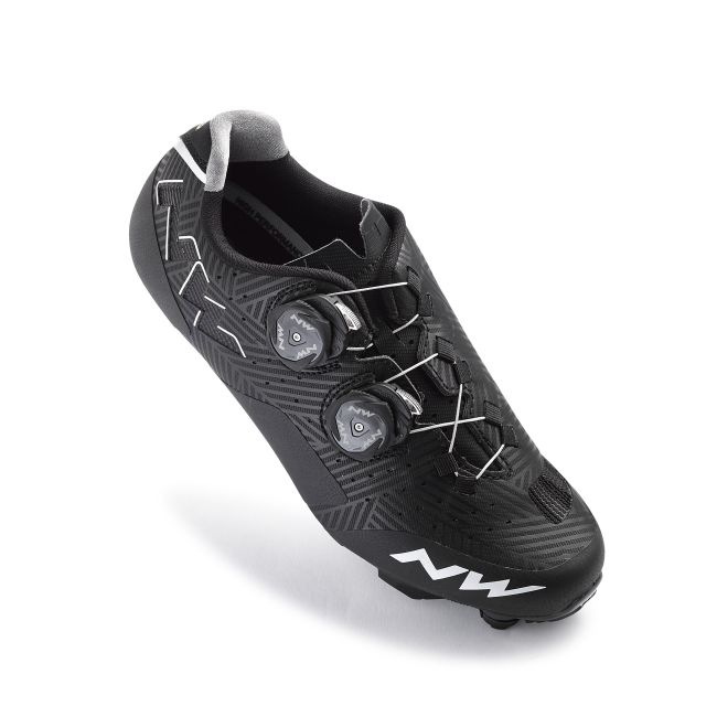 Northwave Rebel WMN - pantofi pentru ciclism MTB XC pentru femei - negru alb