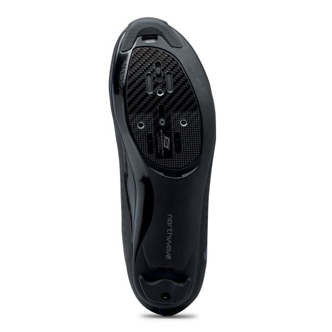 Northwave Revolution 3 - pantofi pentru ciclism sosea - negru logo albastru irizat