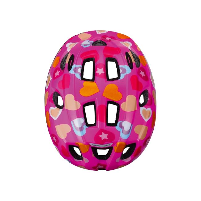 BBB - Casca ciclism pentru copii Boogy Heart BHE-375 - roz lucios model inimioare