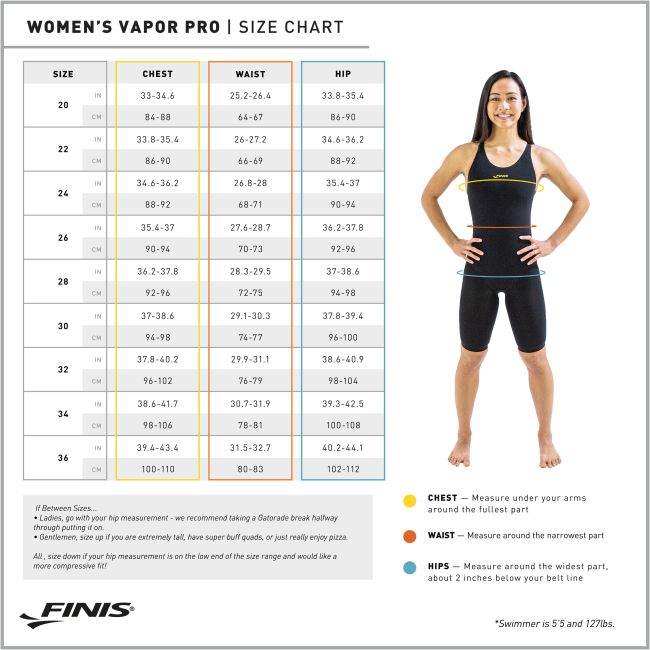 Finis - Costum inot tehnic pentru fete sau femei - Vapor Pro Open Back Kneeskin