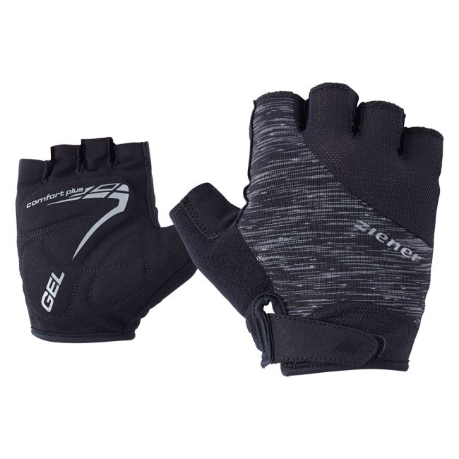 Ziener - mănuși ciclism degete scurte Ceniz Gloves - negru melanj