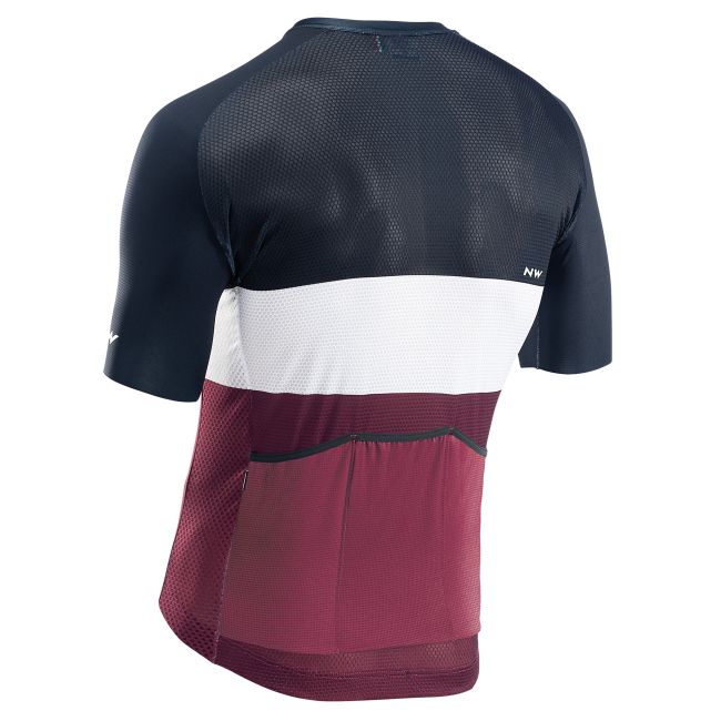 Northwave - tricou pentru ciclism cu maneca scurta Blade Air - negru alb bordo