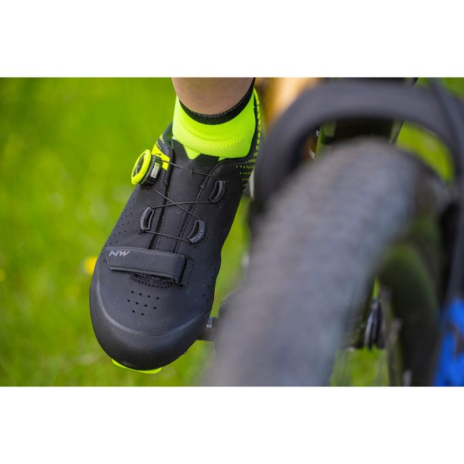 Northwave Origin Plus 2 - pantofi ciclism MTB XC - negru galben