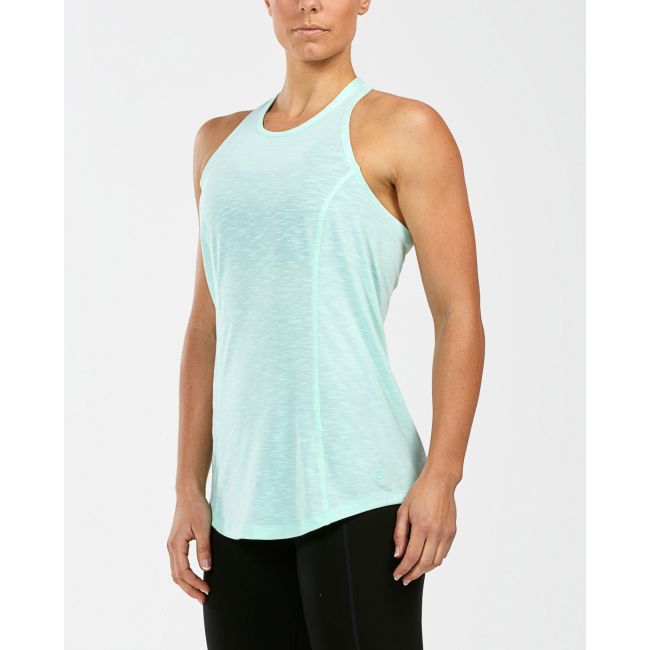 2XU - Maiou femei URBAN Relentless Sleeveless  Singlet - verde deschis