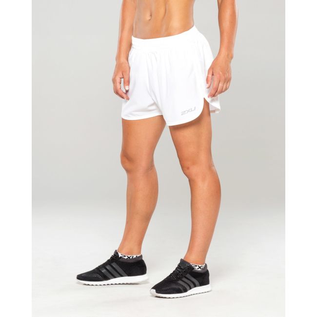 2XU - Pantaloni scurti de alergare pentru femei  SPRY 3" Shorts - alb