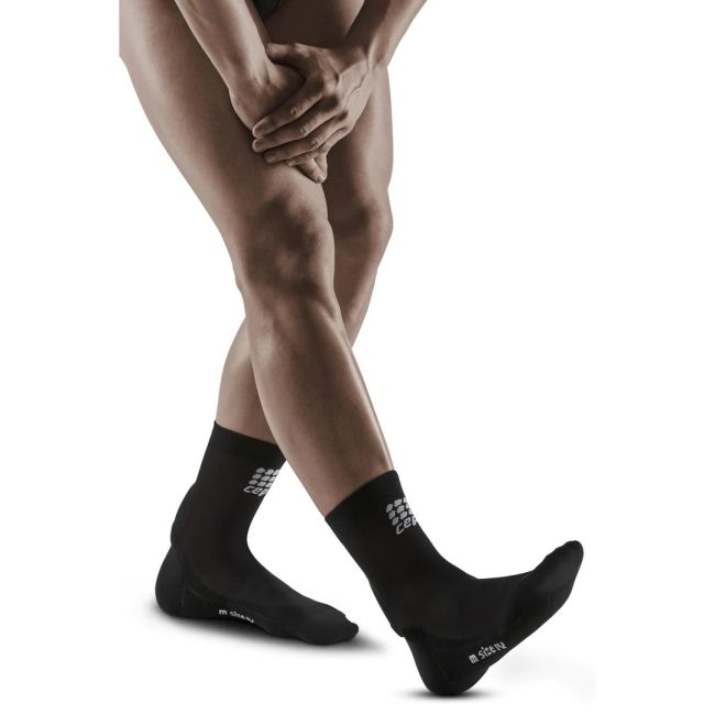 CEP - ortho calcaiul lui Ahile - Achilles Support Compression Short Socks - Negru