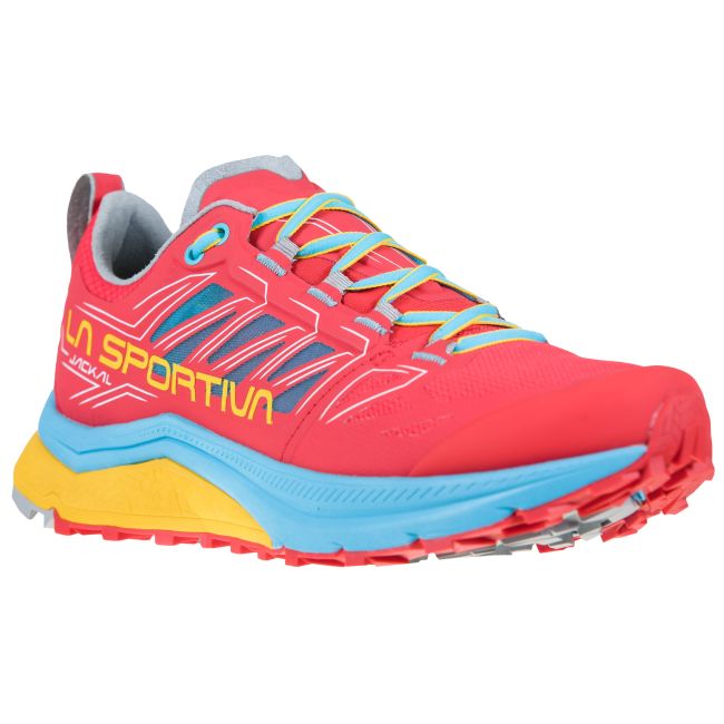 La Sportiva - Jackal pantofi alergare montana pentru femei - albastru Malibu roz Hibiscus