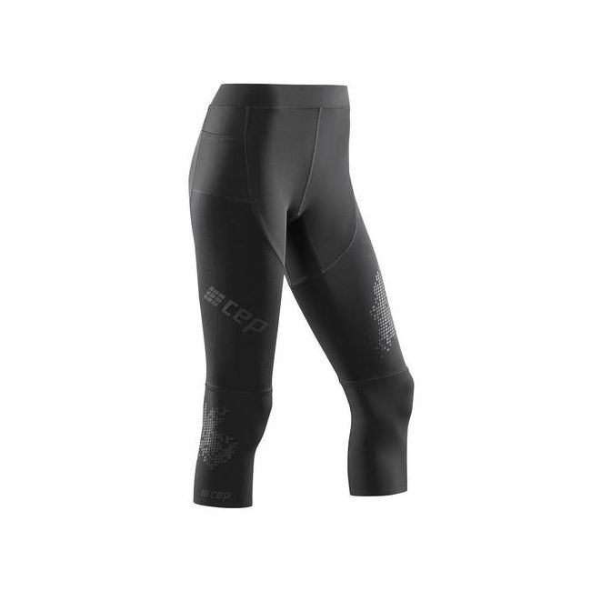 CEP - Colanti de alergare 3/4 pentru femei Running tights 3.0 W - black - negru