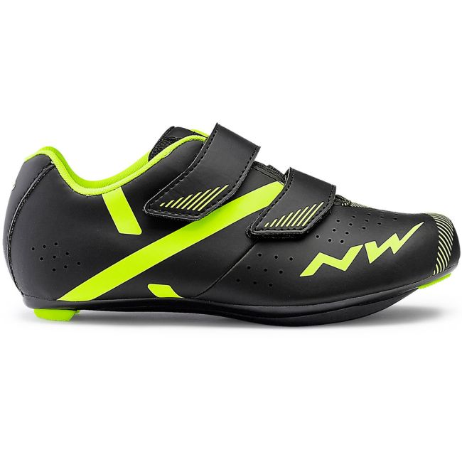 Northwave Torpedo 2 Junior - pantofi Road copii - negru-galben-fluo