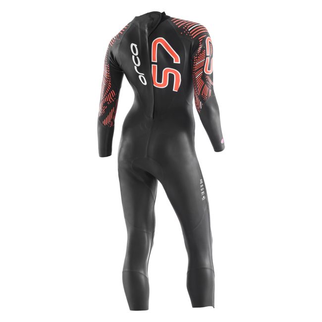 Orca - S7 costum neopren femei - negru portocaliu