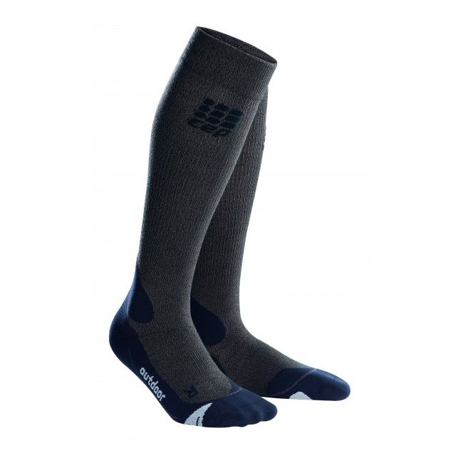 CEP Sosete merino outdoor lungi W negru-maro