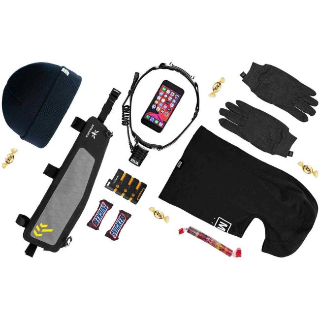 Apidura - geanta cadru bicicleta Backcountry 2.0 Long Top Tube Pack 1.8 litri - gri negru