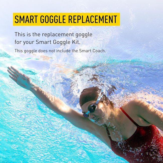 Finis - ochelari inot adulti Smart Google - alb gri inchis fumuriu