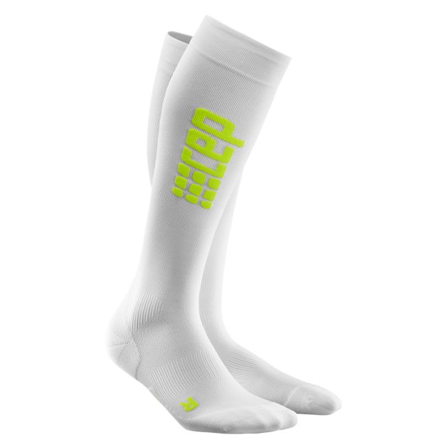 CEP Sosete de compresie 2.0 W pentru alergare Ultralight alb-verde