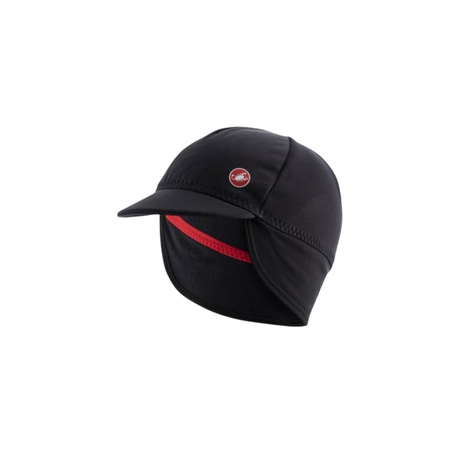 Castelli - sapca ciclism iarna sau vreme rece Estremo WS - negru rosu