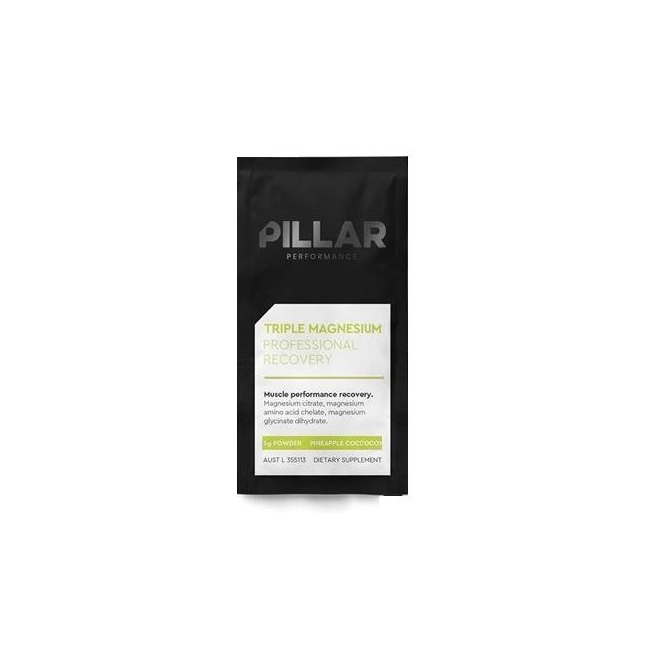 Pillar Performance - supliment magneziu Triple magnesium powder (New formula) - aroma ananas si cocos - plic 5g