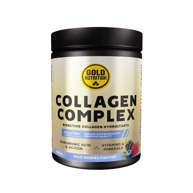 Gold nutrition - supliment pulbere Collagen Complex, aroma fructe de padure - 300g