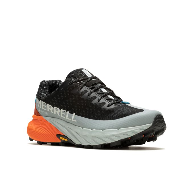 Merrell - pantofi alergare trail - Agility Peak 5 GTX - Black/Tangerine | Noir