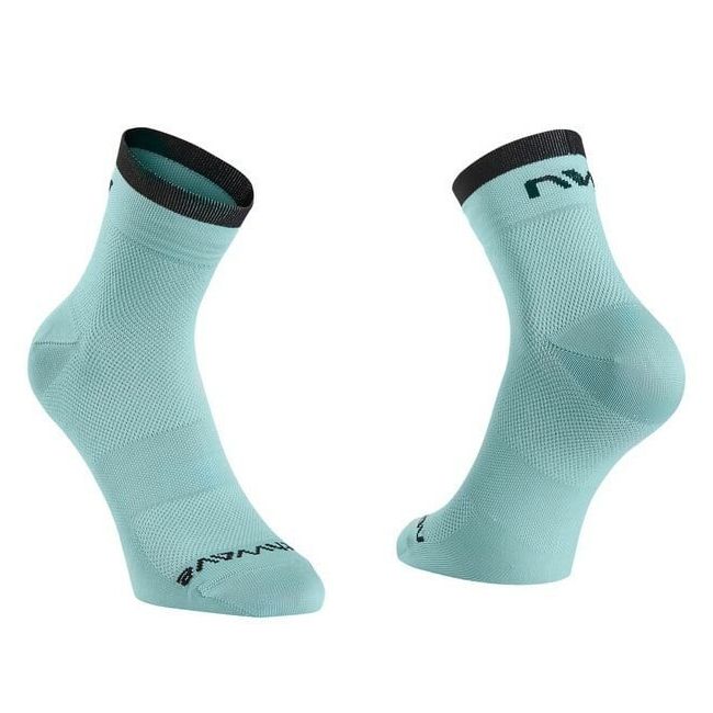 Northwave - sosete ciclism origin socks - verde albastru deschis surf negru