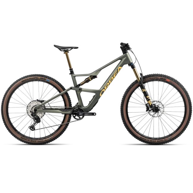Orbea OCCAM SL M30 - bicicleta MTB Trail full suspension 29" - Spaceship Green - Corn Yellow (Matt) -- custom Kashima upgrade