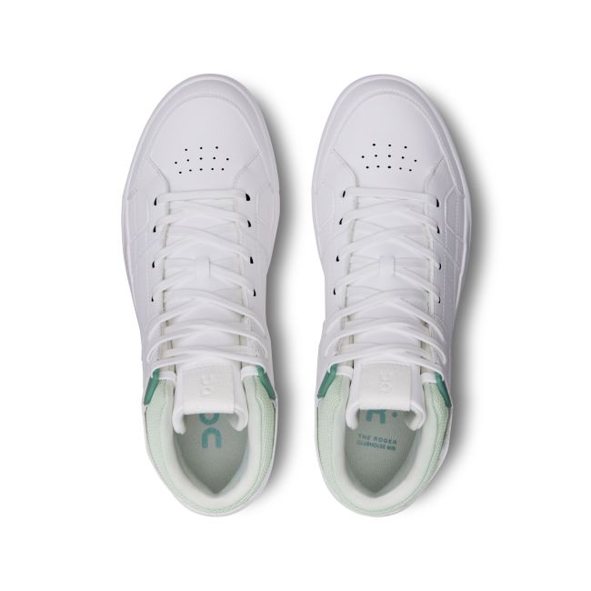 On - pantofi sport - THE ROGER Clubhouse Mid - White | Green