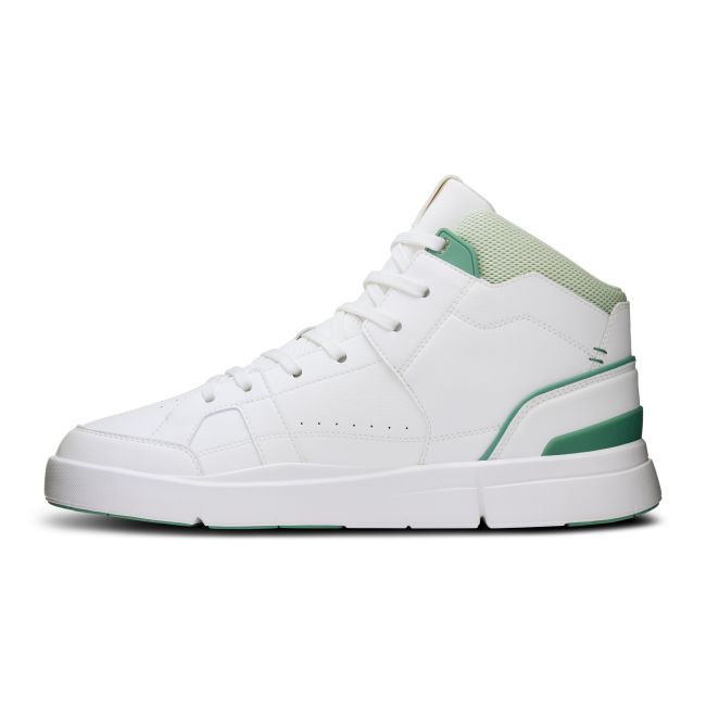 On - pantofi sport - THE ROGER Clubhouse Mid - White | Green