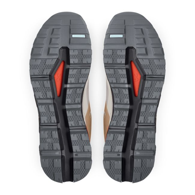 On Cloudtrax - ghete sport pentru barbati - alb Ivory portocaliu chai negru