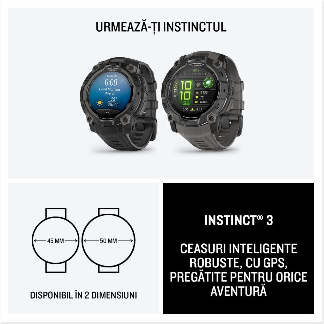 Garmin Instinct 3 AMOLED 50mm - Smartwatch Robust GPS