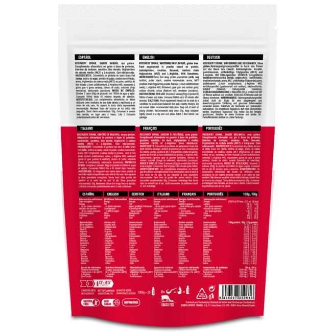 226ers - plic pudra recuperare cu proteine - recovery drink - watermelon - 1kg