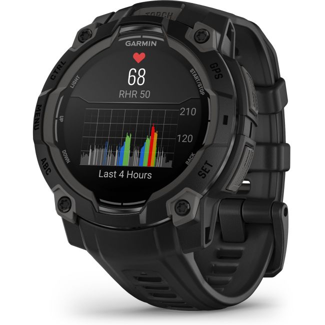 Garmin INSTINCT 3 - 45 mm AMOLED negru - smartwatch robust cu GPS