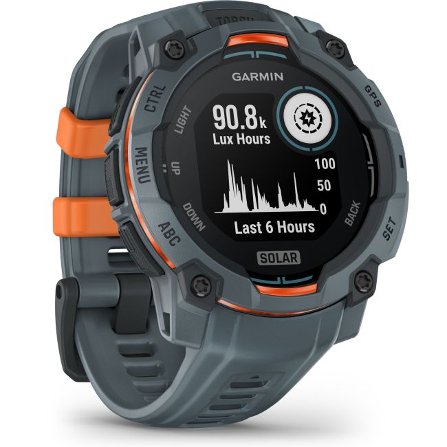 Garmin INSTINCT 3 - 45 mm Solar albastru Twilight - smartwatch robust cu GPS